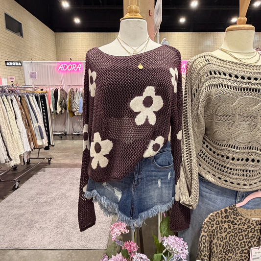 FLORAL SWEATER