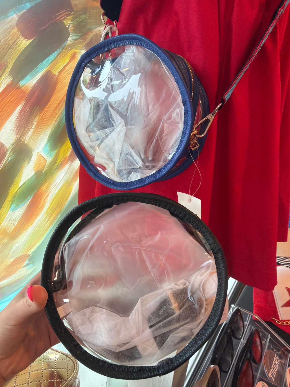 CLEAR BAGS w strap