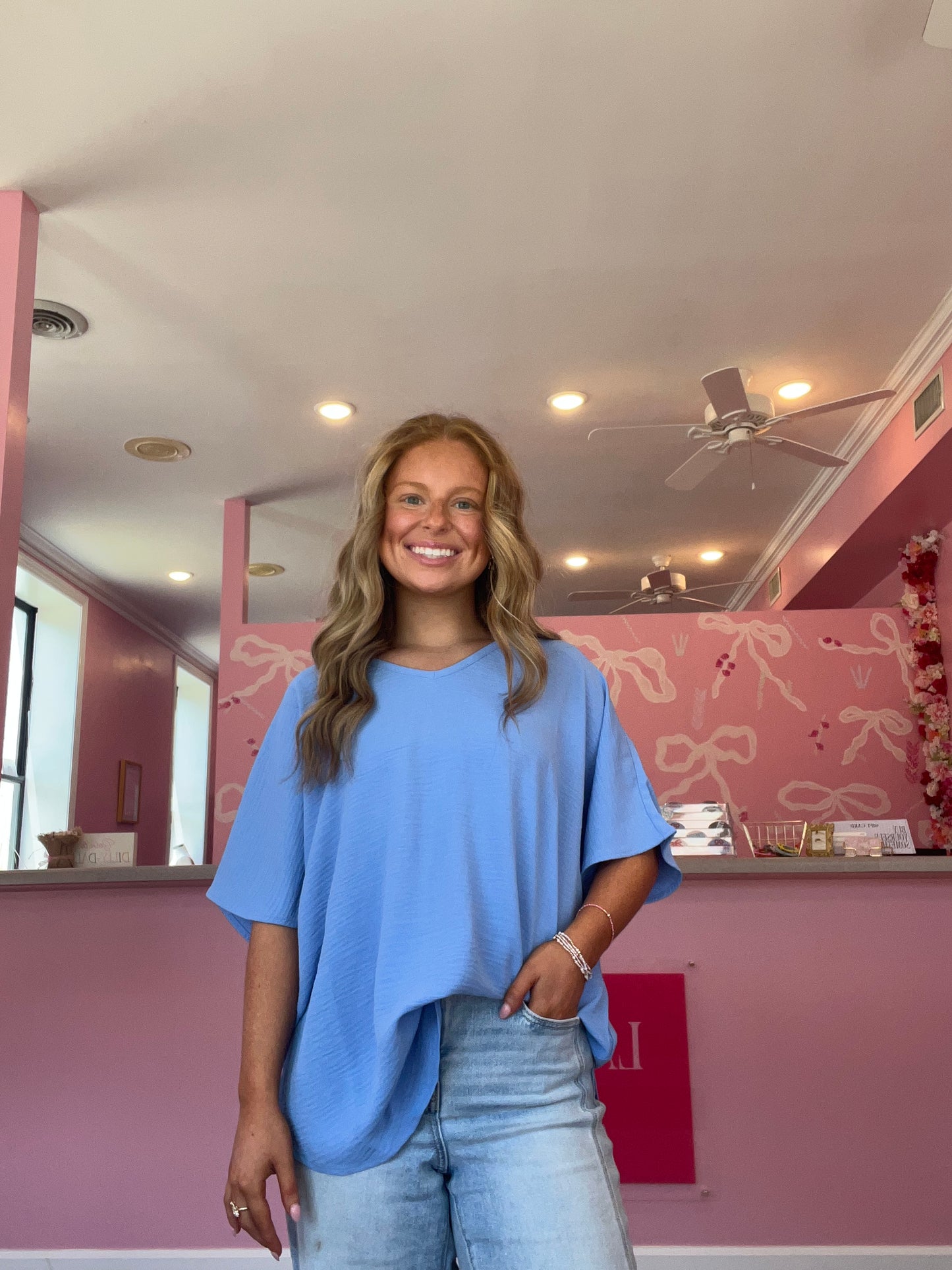 LIGHT BLUE BLOUSE
