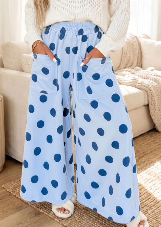 Blue Dotted pants